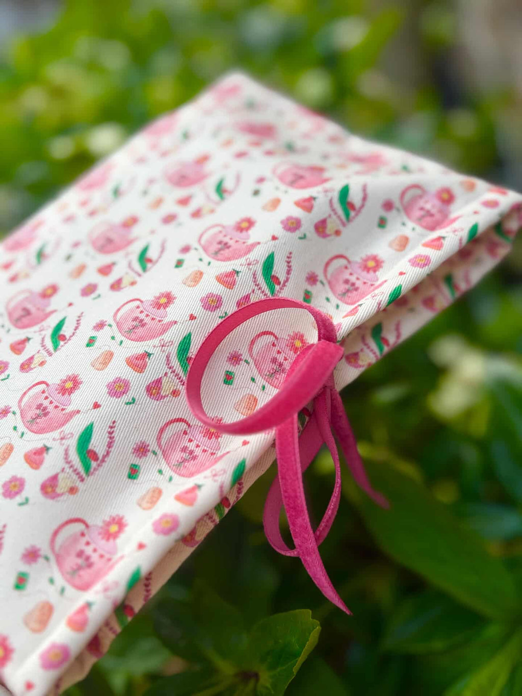 Pochette à livres - Tissu "Tea time in England" 🫖