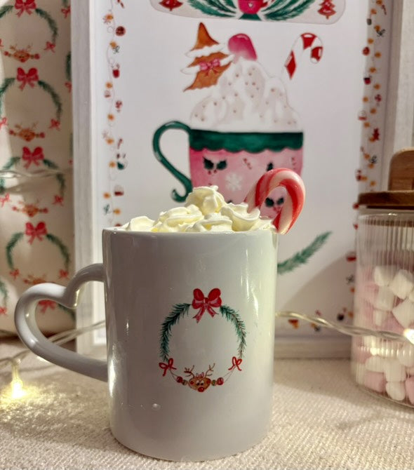 Mug « Hot drink, cold day, warm heart » 💖🫖