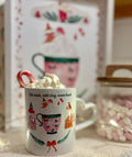 Mug « Hot drink, cold day, warm heart » 💖🫖