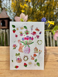 Carte pour célébrer la douce arrivée du printemps 🌸🐇💐