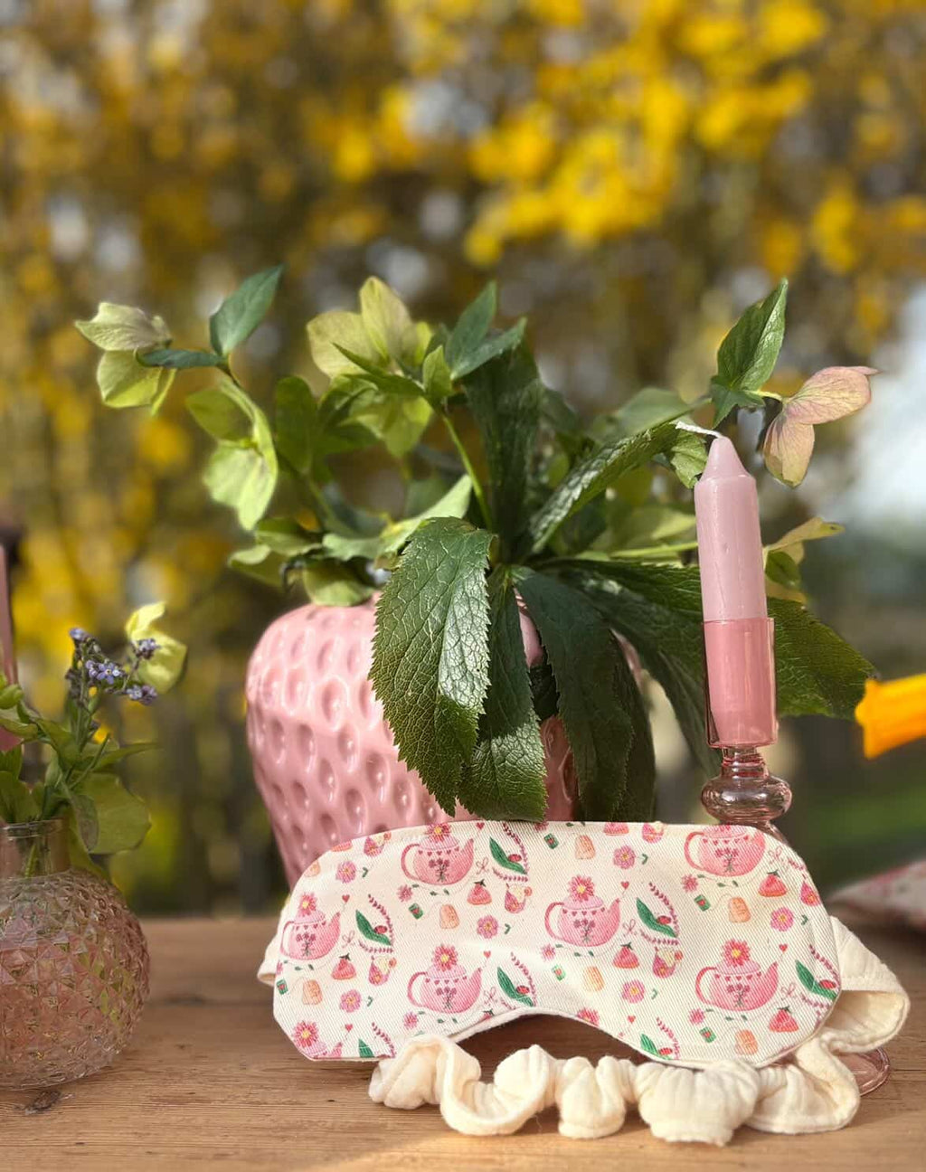 Masque de nuit - Tissu "Tea time in England" 🫖