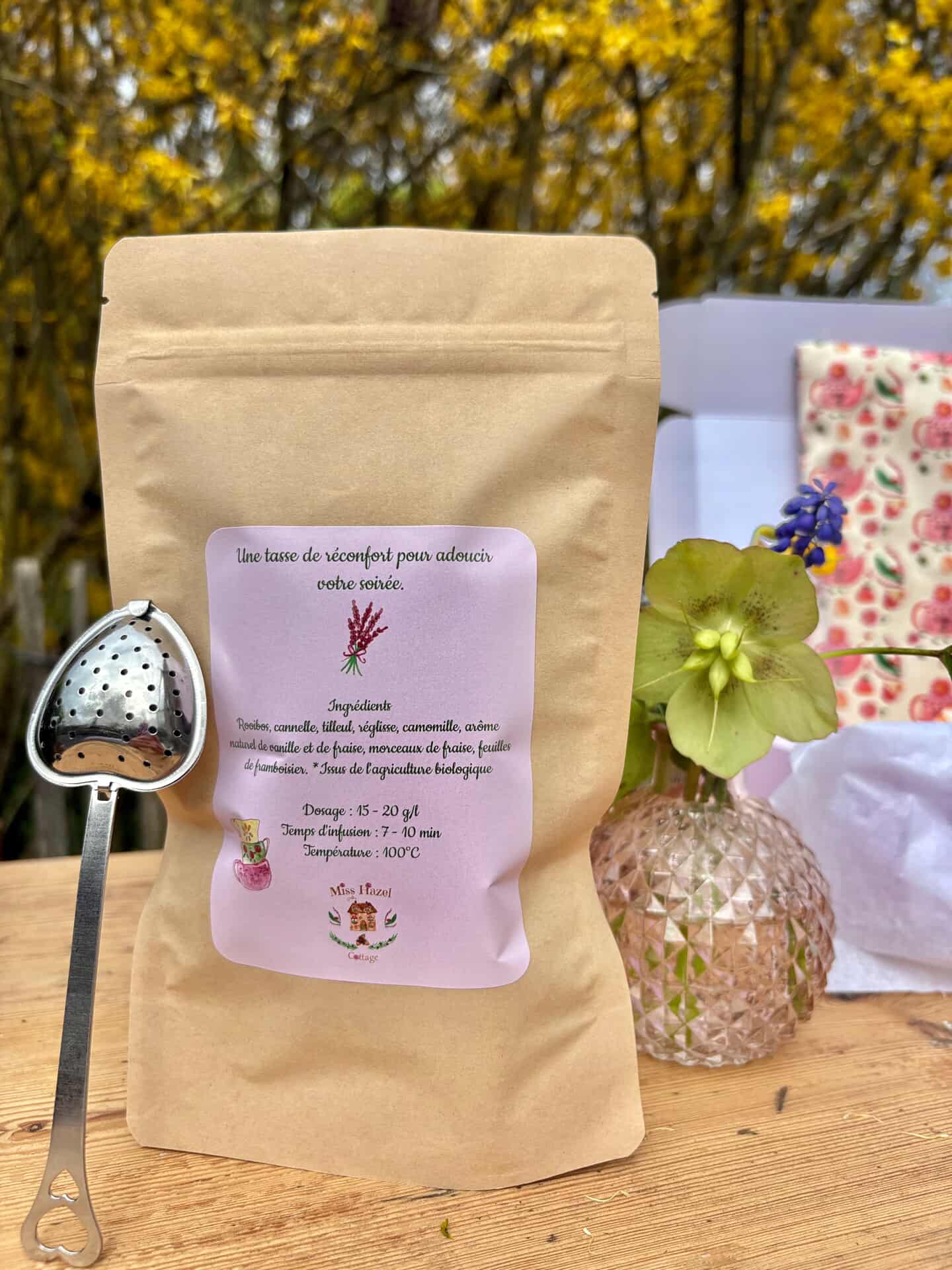 A découvrir 💐 Ma box bonheur ensommeillé 💐 Tissu "Tea time in England" 🫖